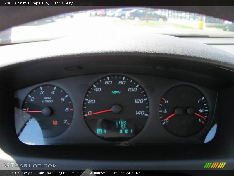 Black / Gray 2008 Chevrolet Impala LS