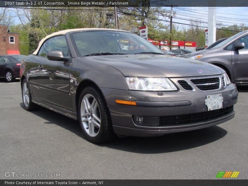 Smoke Beige Metallic / Parchment 2007 Saab 9-3 2.0T Convertible