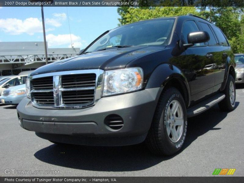 Brilliant Black / Dark Slate Gray/Light Slate Gray 2007 Dodge Durango SXT