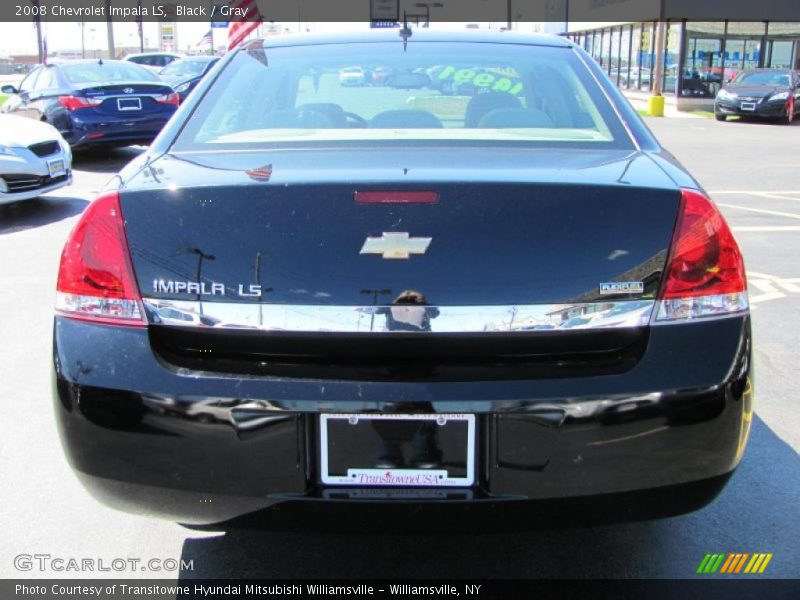 Black / Gray 2008 Chevrolet Impala LS