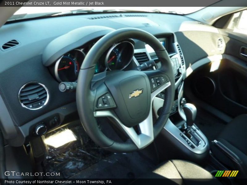 Gold Mist Metallic / Jet Black 2011 Chevrolet Cruze LT