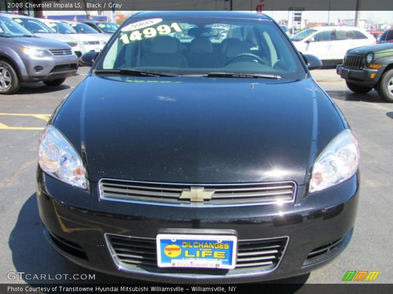 Black / Gray 2008 Chevrolet Impala LS
