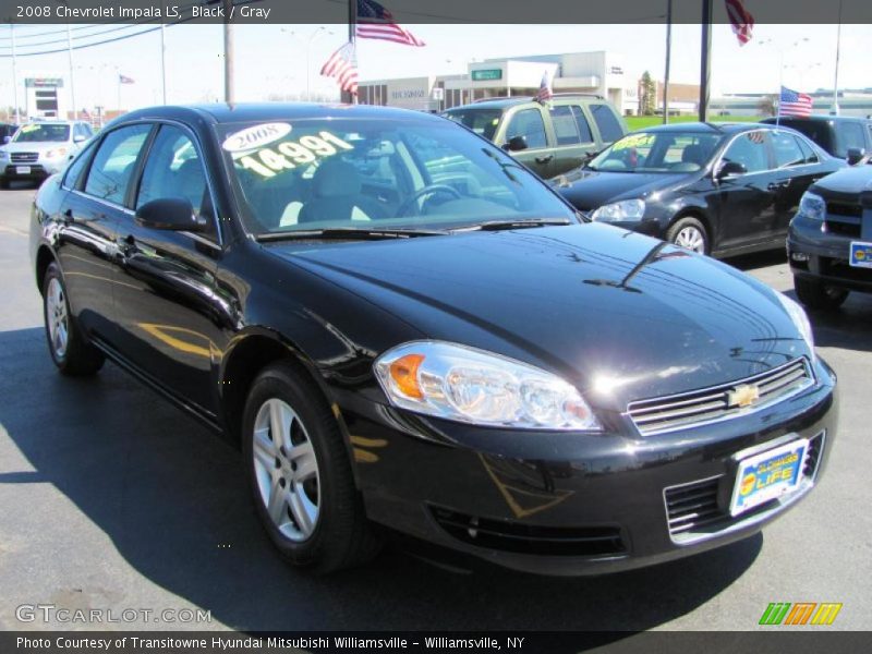 Black / Gray 2008 Chevrolet Impala LS