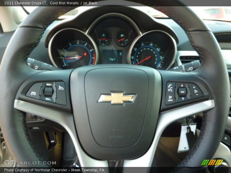 Gold Mist Metallic / Jet Black 2011 Chevrolet Cruze LT