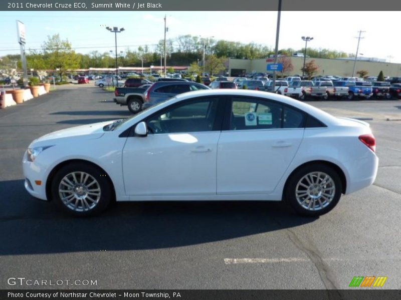 Summit White / Jet Black 2011 Chevrolet Cruze ECO