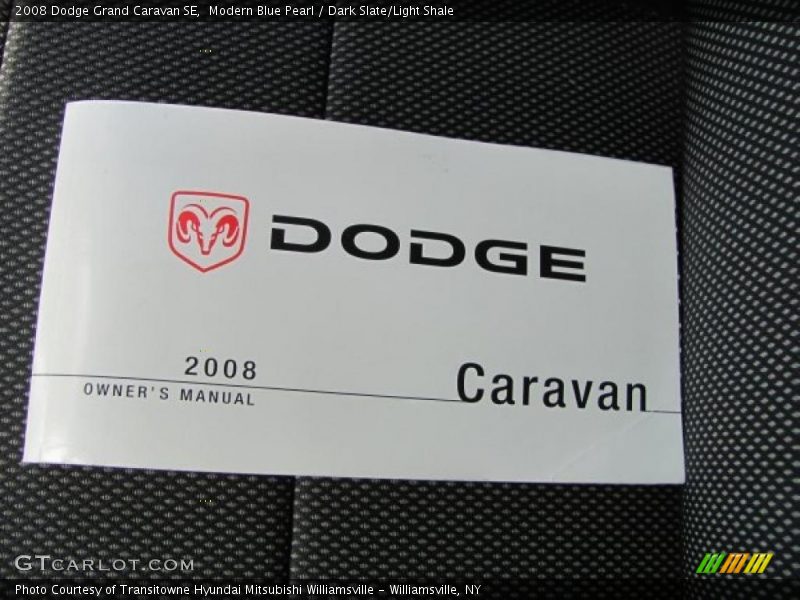 Modern Blue Pearl / Dark Slate/Light Shale 2008 Dodge Grand Caravan SE
