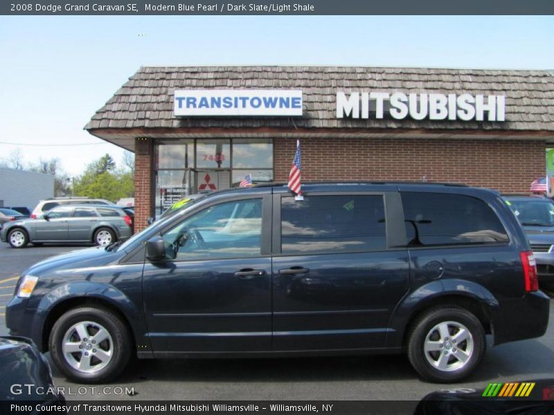 Modern Blue Pearl / Dark Slate/Light Shale 2008 Dodge Grand Caravan SE