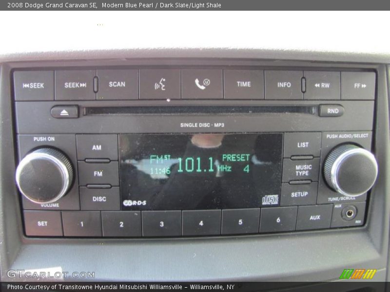 Modern Blue Pearl / Dark Slate/Light Shale 2008 Dodge Grand Caravan SE