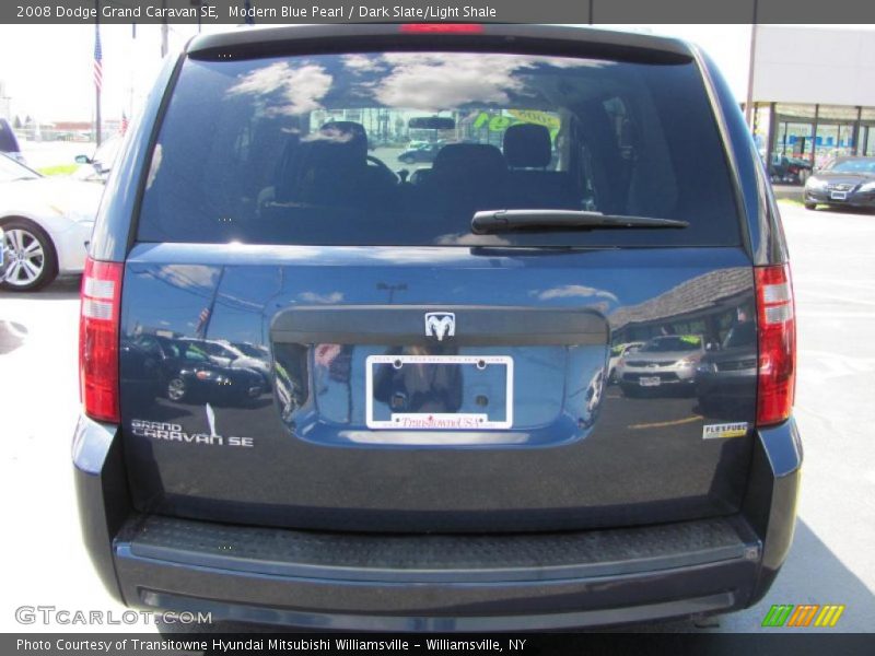 Modern Blue Pearl / Dark Slate/Light Shale 2008 Dodge Grand Caravan SE