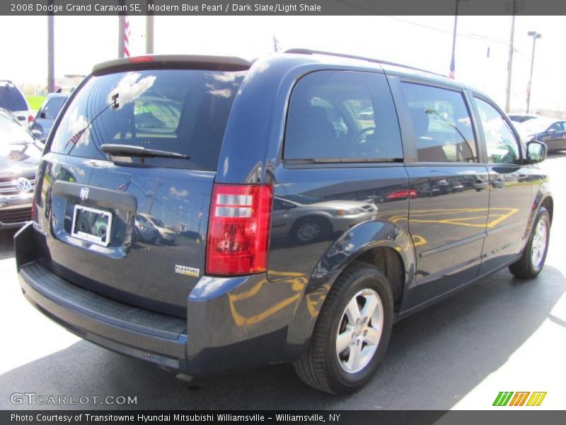 Modern Blue Pearl / Dark Slate/Light Shale 2008 Dodge Grand Caravan SE
