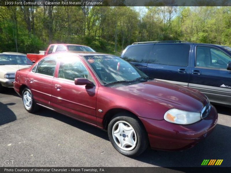 Cabernet Red Metallic / Graystone 1999 Ford Contour LX