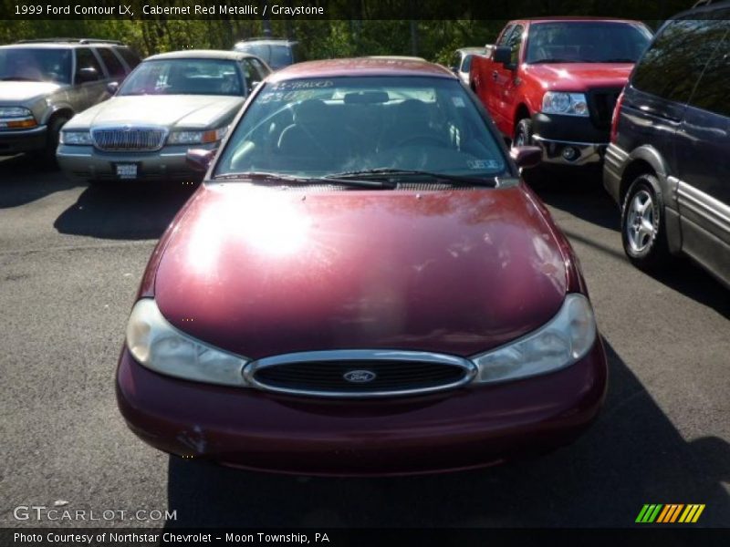 Cabernet Red Metallic / Graystone 1999 Ford Contour LX