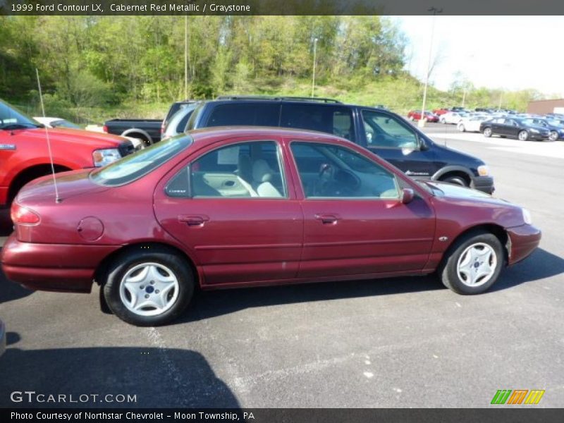 Cabernet Red Metallic / Graystone 1999 Ford Contour LX