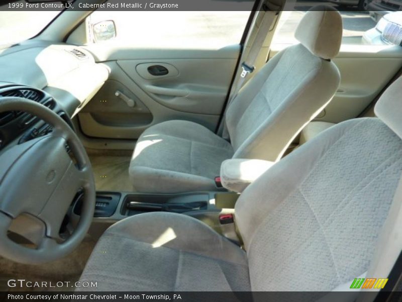 Cabernet Red Metallic / Graystone 1999 Ford Contour LX