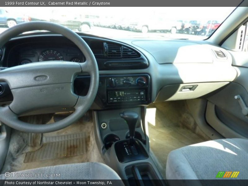 Cabernet Red Metallic / Graystone 1999 Ford Contour LX