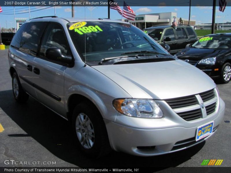Bright Silver Metallic / Medium Slate Gray 2007 Dodge Caravan SE