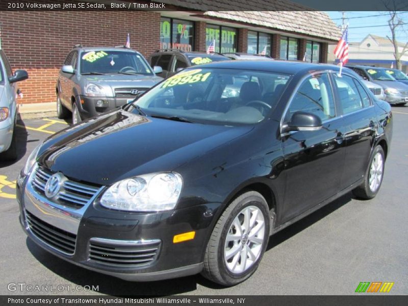 Black / Titan Black 2010 Volkswagen Jetta SE Sedan