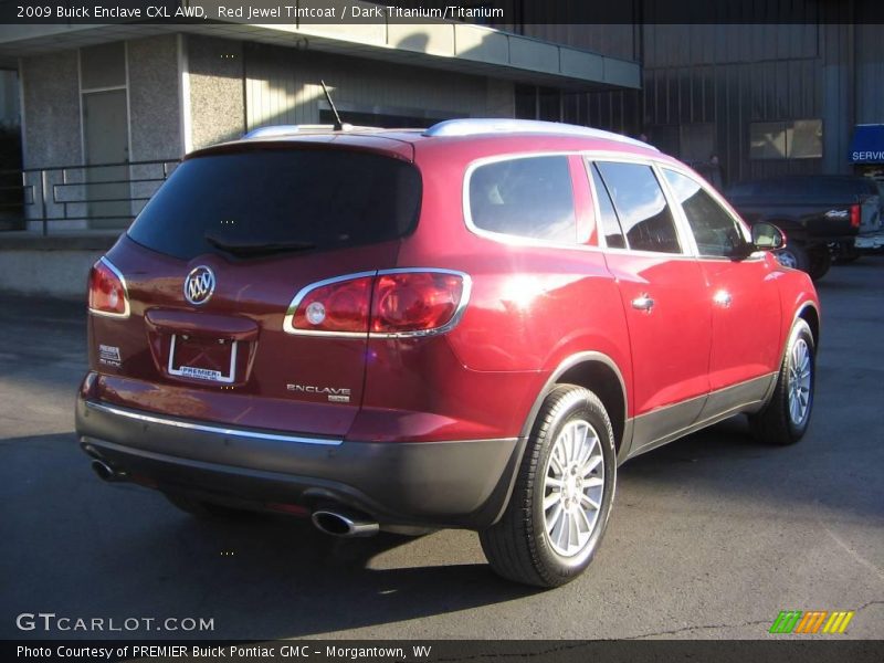 Red Jewel Tintcoat / Dark Titanium/Titanium 2009 Buick Enclave CXL AWD