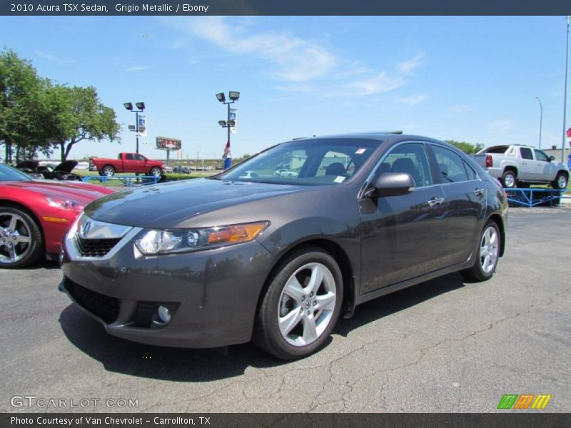 Grigio Metallic / Ebony 2010 Acura TSX Sedan