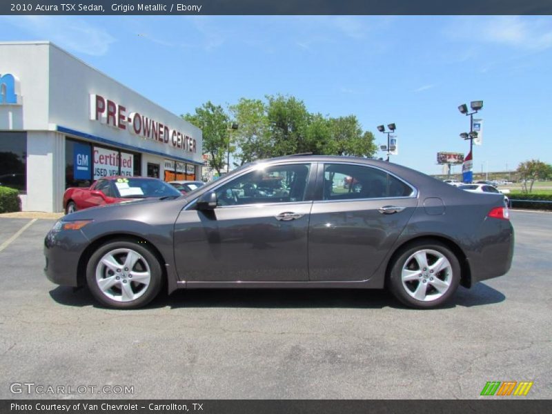 Grigio Metallic / Ebony 2010 Acura TSX Sedan