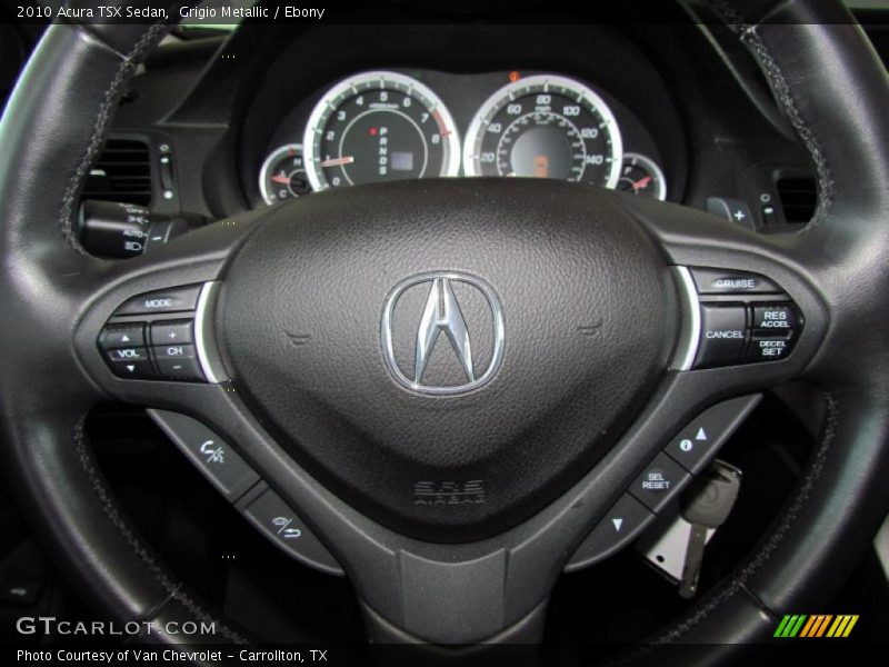 Grigio Metallic / Ebony 2010 Acura TSX Sedan