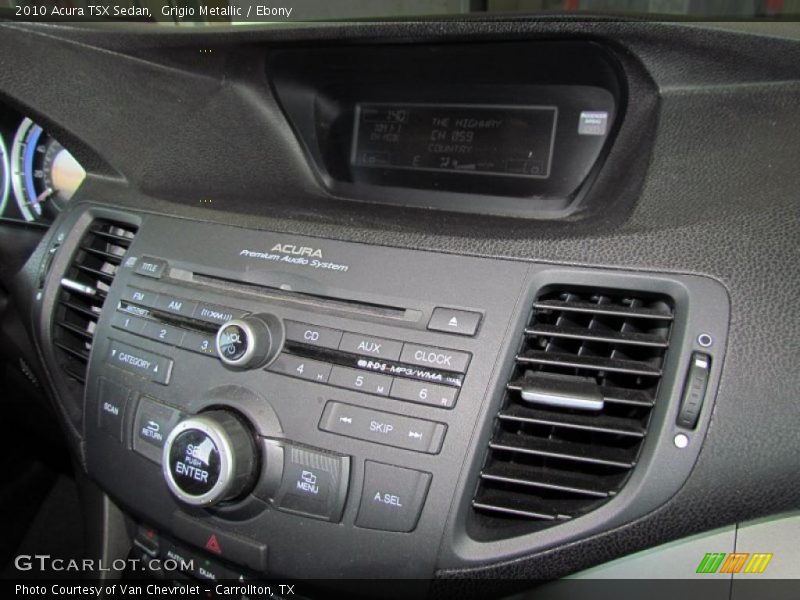 Grigio Metallic / Ebony 2010 Acura TSX Sedan