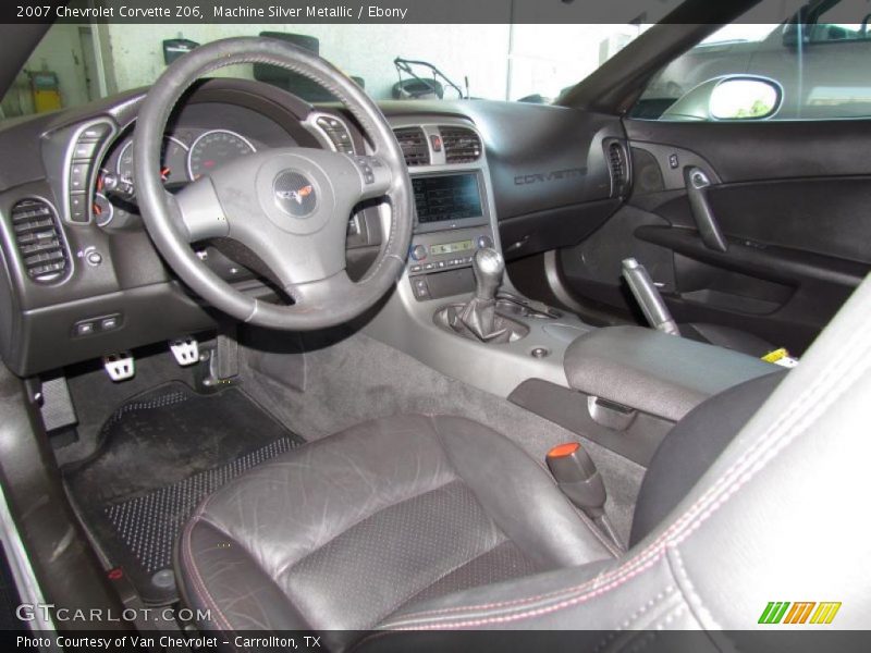 Ebony Interior 2007 Corvette Z06 Photo No 49034904