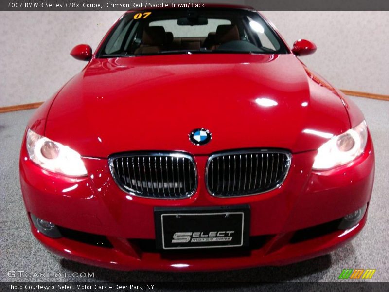 Crimson Red / Saddle Brown/Black 2007 BMW 3 Series 328xi Coupe