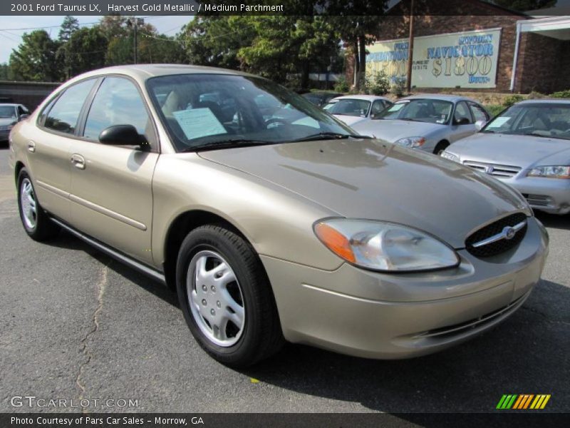 Harvest Gold Metallic / Medium Parchment 2001 Ford Taurus LX