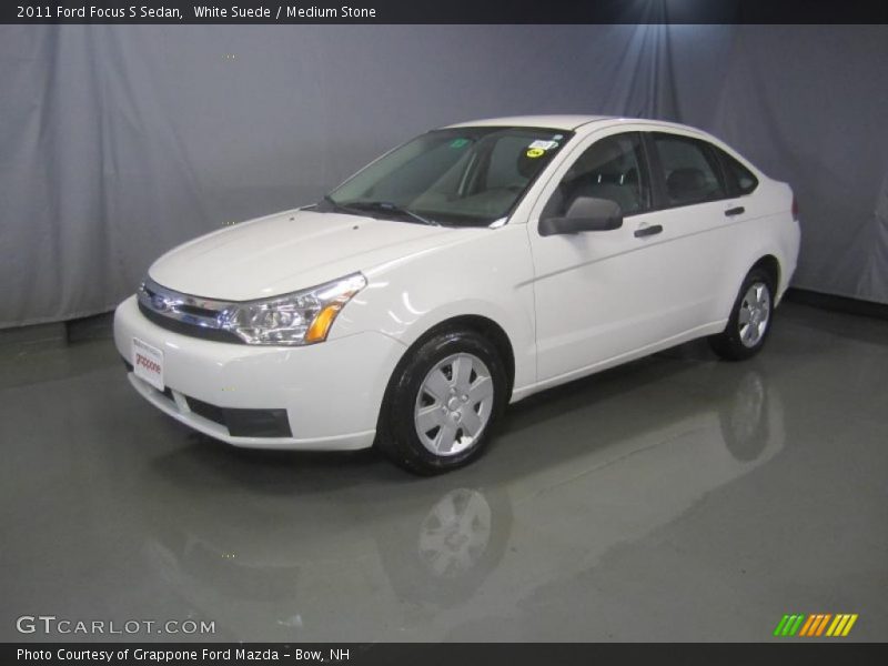 White Suede / Medium Stone 2011 Ford Focus S Sedan