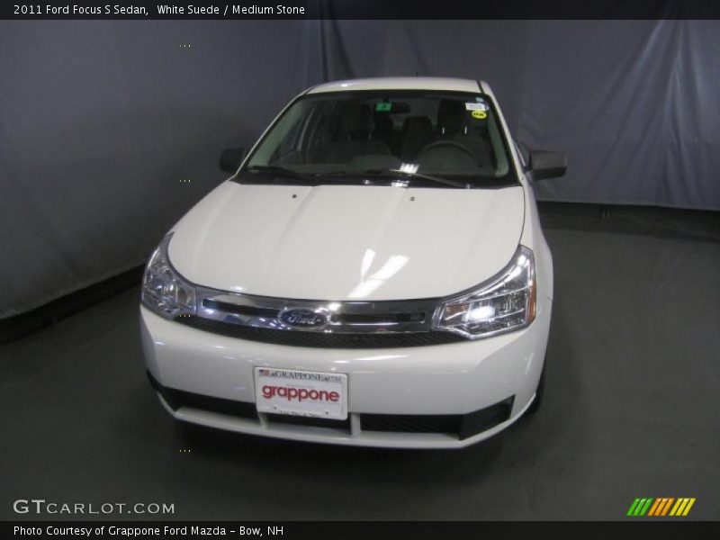 White Suede / Medium Stone 2011 Ford Focus S Sedan