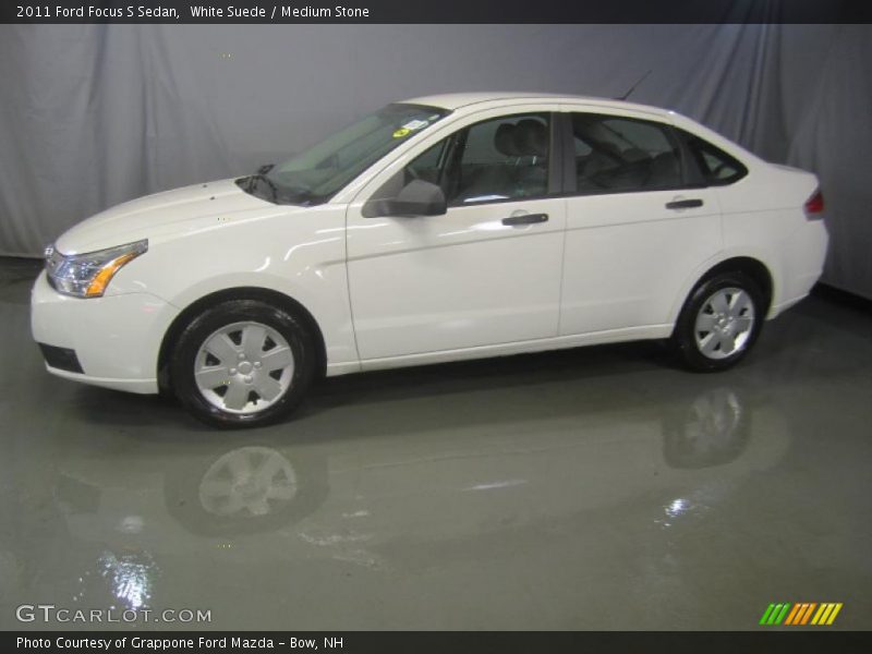 White Suede / Medium Stone 2011 Ford Focus S Sedan