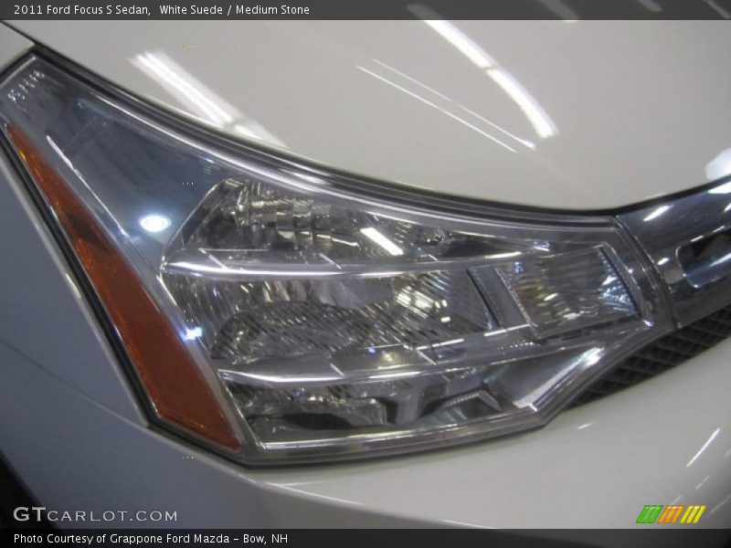 White Suede / Medium Stone 2011 Ford Focus S Sedan