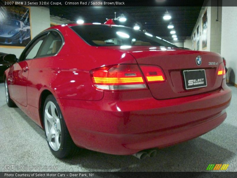 Crimson Red / Saddle Brown/Black 2007 BMW 3 Series 328xi Coupe