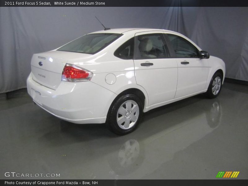 White Suede / Medium Stone 2011 Ford Focus S Sedan
