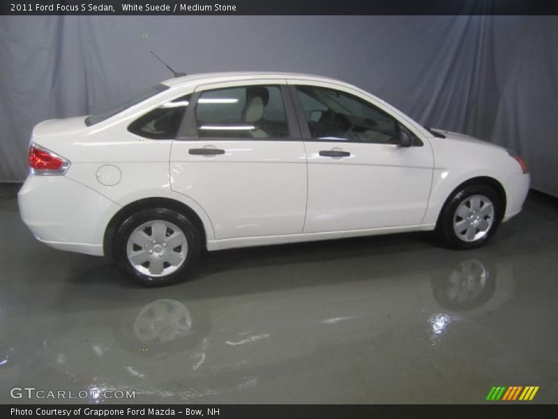 White Suede / Medium Stone 2011 Ford Focus S Sedan