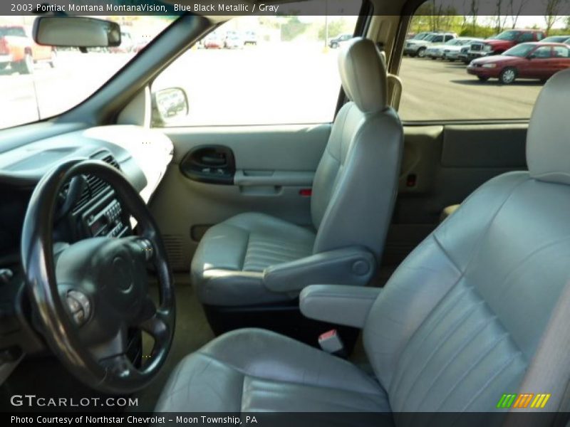 Blue Black Metallic / Gray 2003 Pontiac Montana MontanaVision