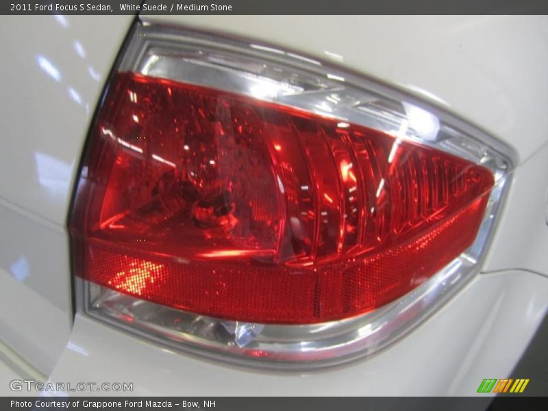 White Suede / Medium Stone 2011 Ford Focus S Sedan