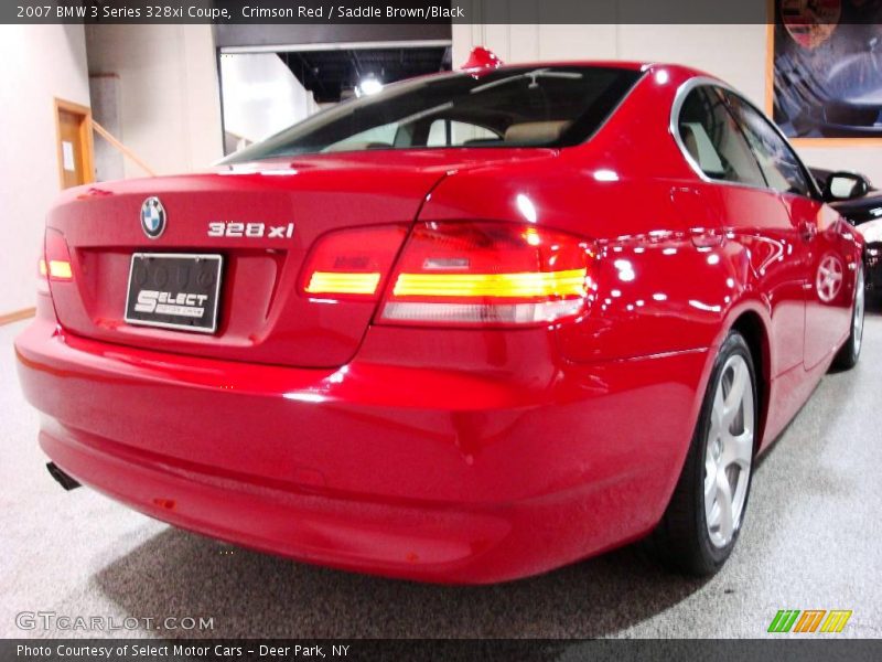 Crimson Red / Saddle Brown/Black 2007 BMW 3 Series 328xi Coupe