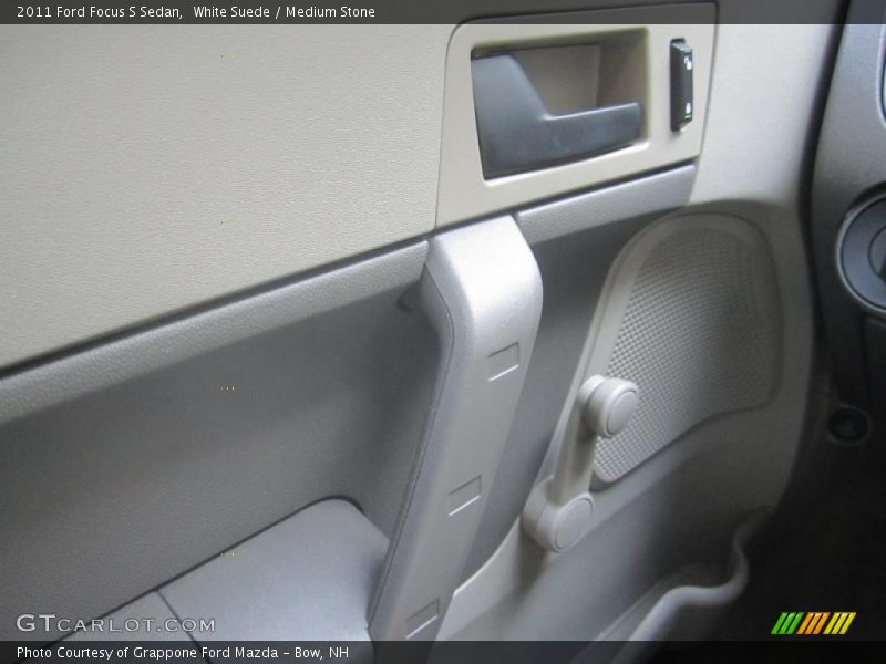 White Suede / Medium Stone 2011 Ford Focus S Sedan
