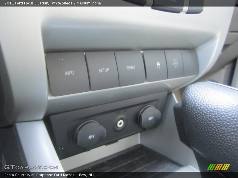 White Suede / Medium Stone 2011 Ford Focus S Sedan