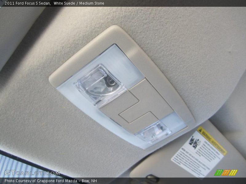 White Suede / Medium Stone 2011 Ford Focus S Sedan