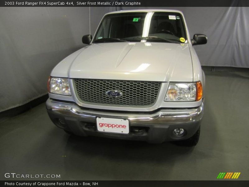 Silver Frost Metallic / Dark Graphite 2003 Ford Ranger FX4 SuperCab 4x4