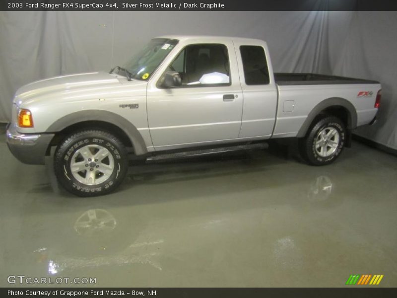 Silver Frost Metallic / Dark Graphite 2003 Ford Ranger FX4 SuperCab 4x4