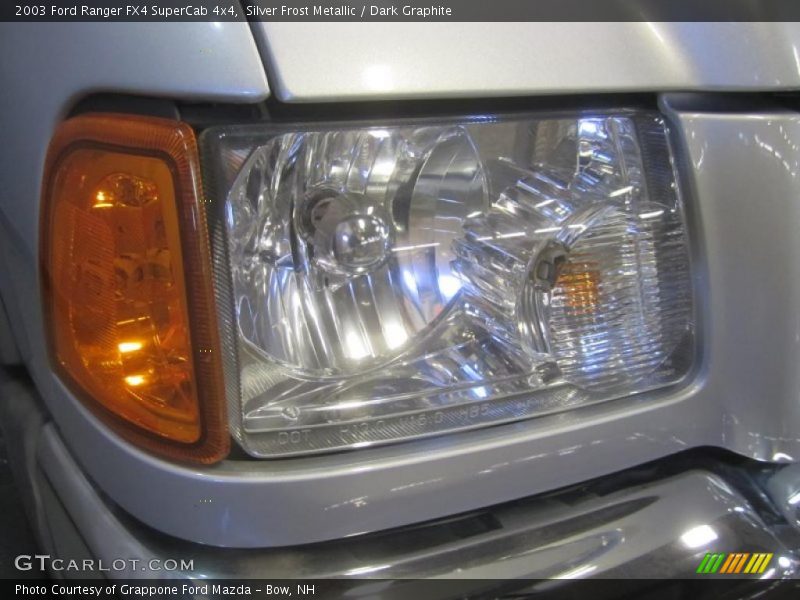 Silver Frost Metallic / Dark Graphite 2003 Ford Ranger FX4 SuperCab 4x4