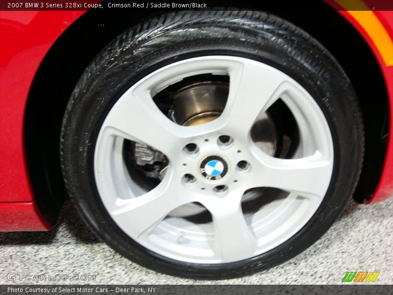 Crimson Red / Saddle Brown/Black 2007 BMW 3 Series 328xi Coupe