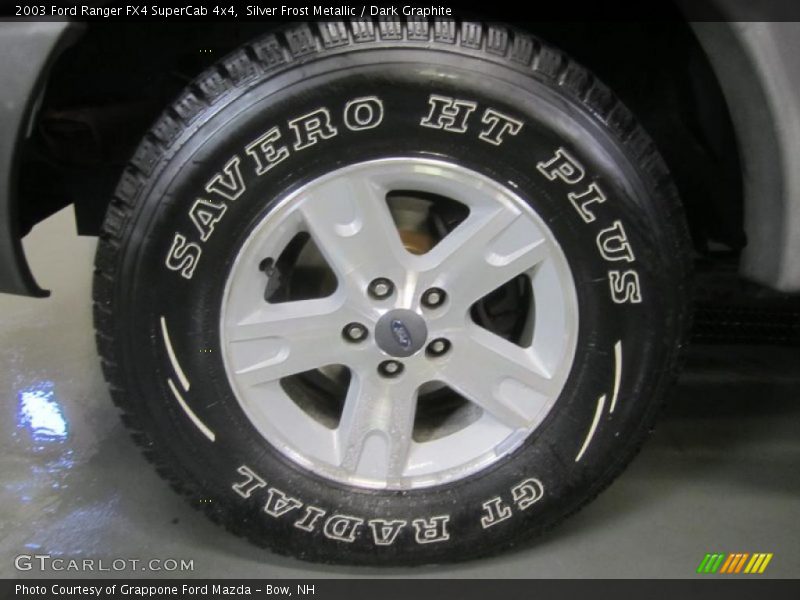 Silver Frost Metallic / Dark Graphite 2003 Ford Ranger FX4 SuperCab 4x4