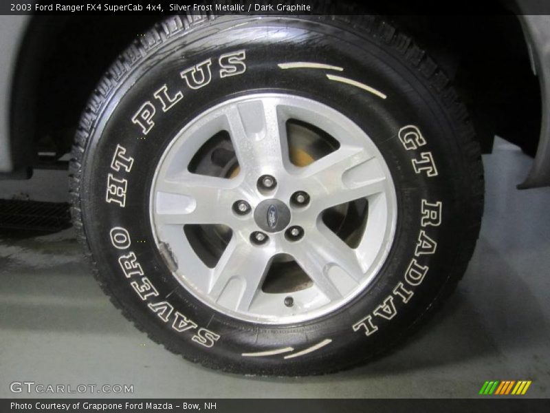Silver Frost Metallic / Dark Graphite 2003 Ford Ranger FX4 SuperCab 4x4