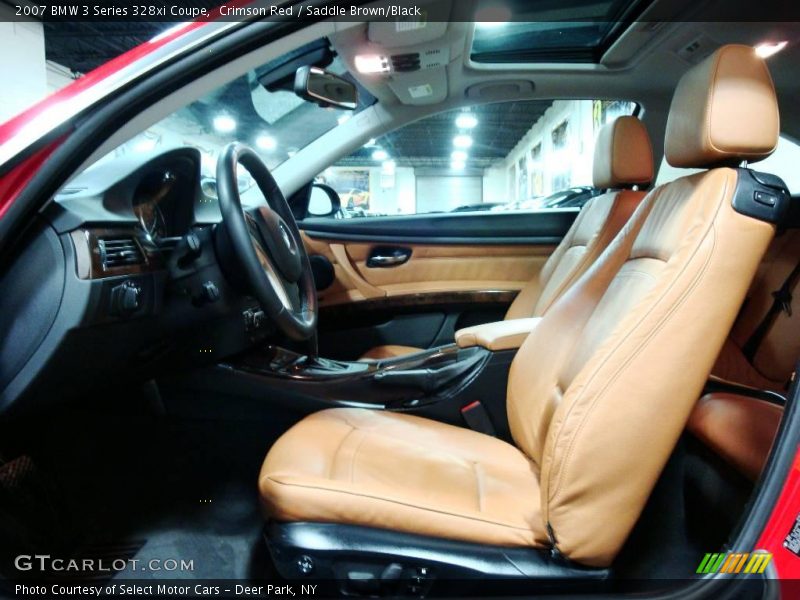 Crimson Red / Saddle Brown/Black 2007 BMW 3 Series 328xi Coupe