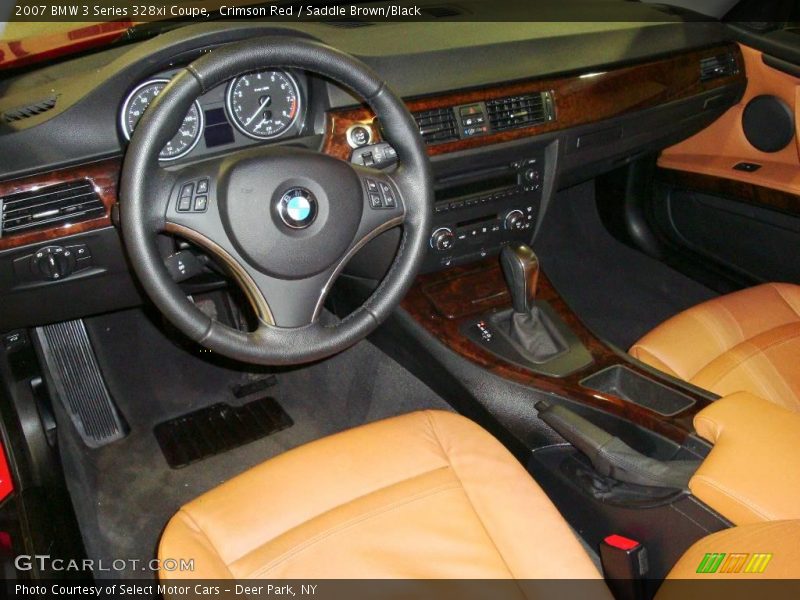 Crimson Red / Saddle Brown/Black 2007 BMW 3 Series 328xi Coupe